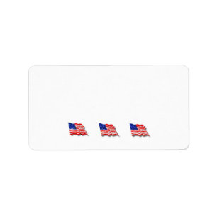 Amerikaanse vlaggen etiket