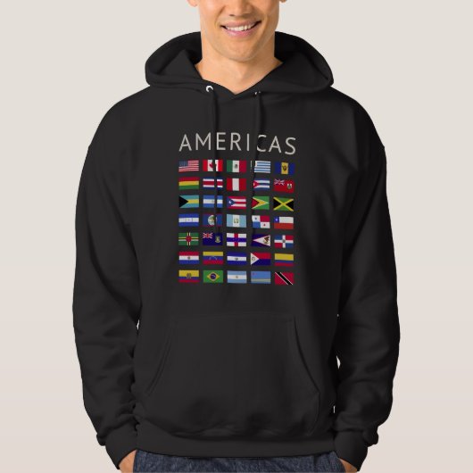 Amerikaanse vlaggen hoodie (Voorkant)