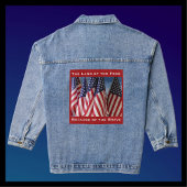 Amerikaanse vlaggen Land van de Vrij Omdat Brave B Denim Jacket