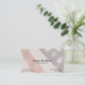 Amerikaanse vlaggen transparant visitekaartje (Staand voorkant)