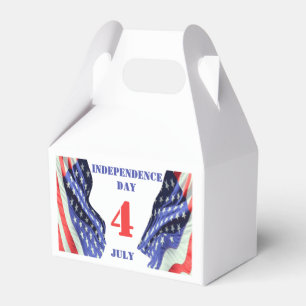 Amerikaanse vlaggen voor Onafhankelijkheidsdag, 4 Bedankdoosjes