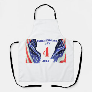 Amerikaanse vlaggen voor Onafhankelijkheidsdag, 4 Schort