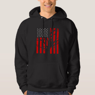 Amerikaanse vlaggenboer voor mannen - wolkboom hoodie