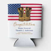 Amerikaanse vlaggenpartij bij het militaire leger blikjeskoeler (Voorkant)