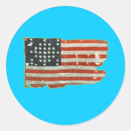 Amerikaanse vlaggenproducten Ronde Sticker (Voorkant)