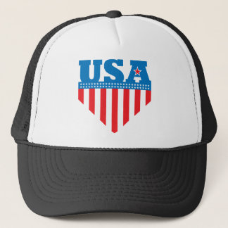 Amerikaanse vlaggenschip trucker pet