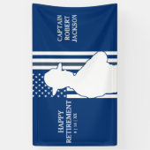 Amerikaanse vlaggenstaat Trooper Retirement Banner (Verticaal)