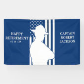 Amerikaanse vlaggenstaat Trooper Retirement Banner (Horizontaal)