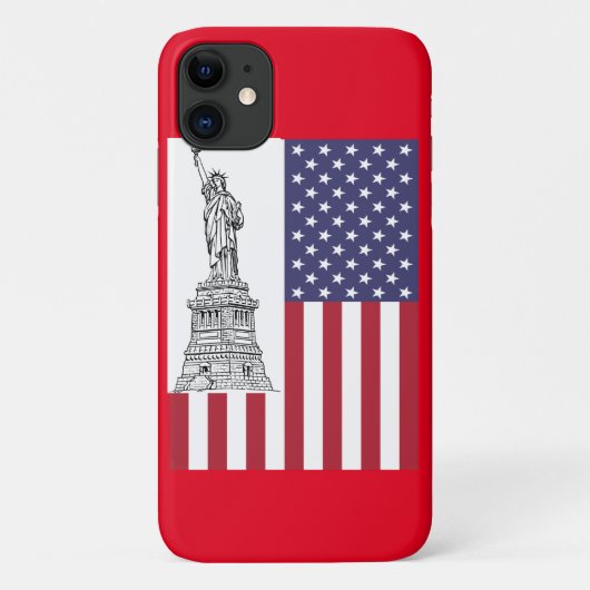 Amerikaanse vlaggenstaat van vrijheid Case-Mate iPhone case (Achterkant)