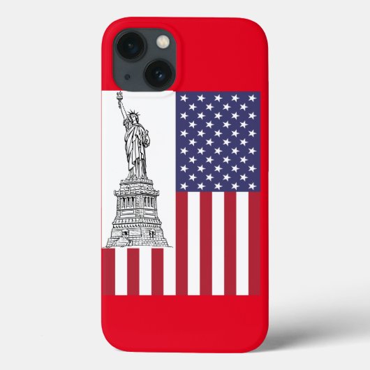 Amerikaanse vlaggenstaat van vrijheid Case-Mate iPhone case (Achterkant)