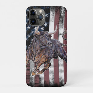 Amerikaanse Vlaggenstier iPhone 11 Pro Hoesje