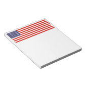 Amerikaanse vlaggestaafde | Patriottisch Amerikaan Notitieblok (Schuin)
