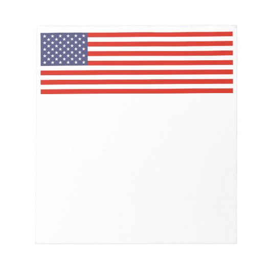 Amerikaanse vlaggestaafde | Patriottisch Amerikaan Notitieblok (Voorkant)