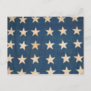 Amerikaanse vlaggestars Briefkaart