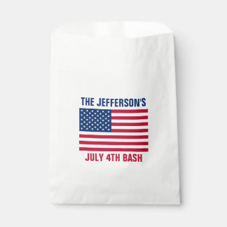 Amerikaanse vlaggestars en stripes bedankzakje