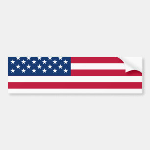 Amerikaanse vlaggestars en stripes bumpersticker