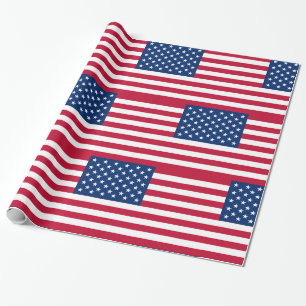 Amerikaanse vlaggestars en stripes cadeaupapier