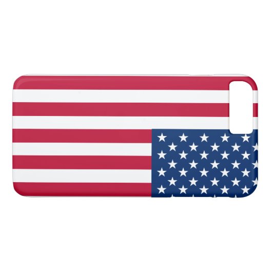 Amerikaanse vlaggestars en stripes Case-Mate iPhone case (Achterkant (Horizontaal))