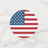 Amerikaanse vlaggestars en stripes confetti (Kleine voorkant)