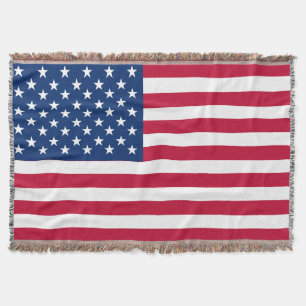 Amerikaanse vlaggestars en stripes deken