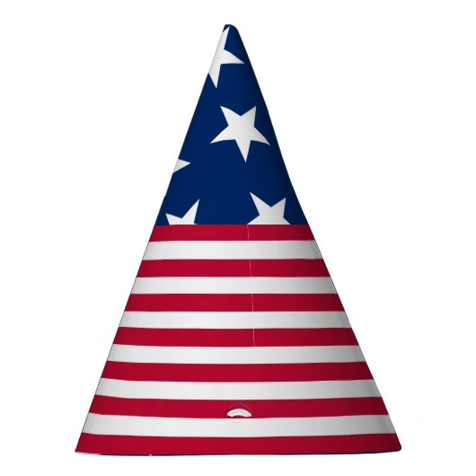 Amerikaanse vlaggestars en stripes feesthoedjes (Rechts)