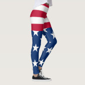 Amerikaanse vlaggestars en stripes leggings (Rechts)