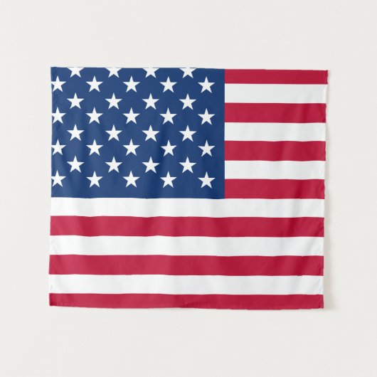 Amerikaanse vlaggestars en stripes wandkleed (Voorkant (horizontaal))