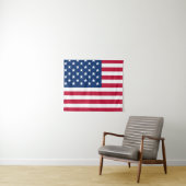 Amerikaanse vlaggestars en stripes wandkleed (In Situ (horizontaal))