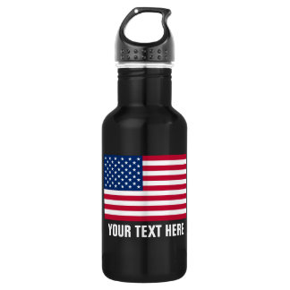 Amerikaanse vlaggestars en stripes waterfles