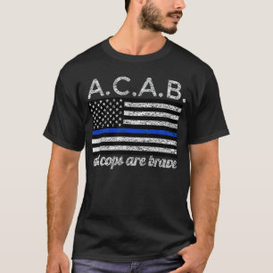 Amerikaanse vlaggestaten zijn politieagenten achte t-shirt