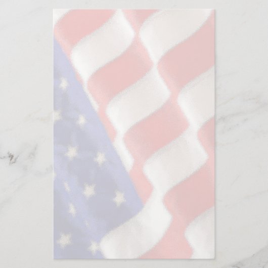 Amerikaanse vlaggestationeermachine briefpapier (Voorkant)
