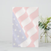 Amerikaanse vlaggestationeermachine briefpapier (Staand voorkant)