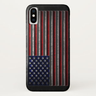 Amerikaanse vlaggesteente textuur iPhone x hoesje
