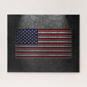 Amerikaanse vlaggesteente textuur legpuzzel (Horizontaal)