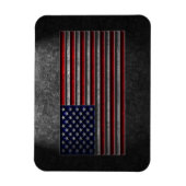 Amerikaanse vlaggesteente textuur magneet (Verticaal)