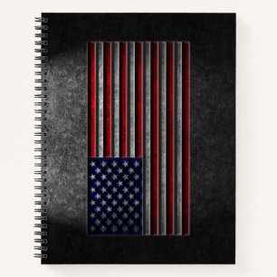 Amerikaanse vlaggesteente textuur notitieboek
