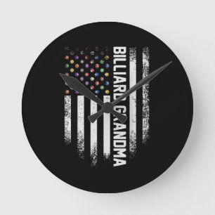  Amerikaanse vlaggroep Billiard Grandma Ronde Klok