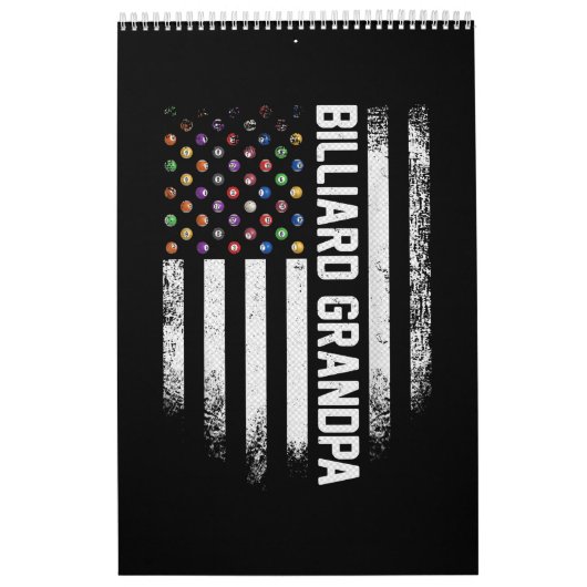 Amerikaanse vlaggroep Billiard Grandpa Kalender (Hoes)