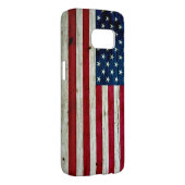 Amerikaanse vlaghout Rustiek, met kool-nood Case-Mate Samsung Galaxy Hoesje (Back/Rechts)