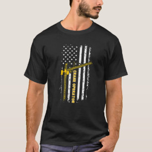 Amerikaanse vlagkraanbestuurdersweek t-shirt