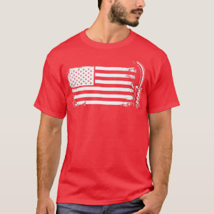 Amerikaanse vlagkraker t-shirt