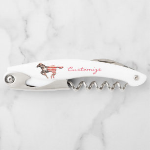 Amerikaanse vlagpaard met Thunder_Cove Kurkentrekker