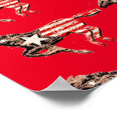 Amerikaanse vlagpaard met Thunder_Cove Poster (Hoek)