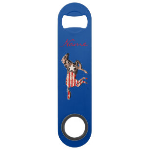 Amerikaanse vlagpaard met Thunder_Cove Speed Flessenopener
