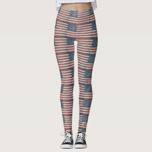 AMERIKAANSE VLAGPATRIOTISCHE PATRIOTISCHE 4 JULI Y LEGGINGS