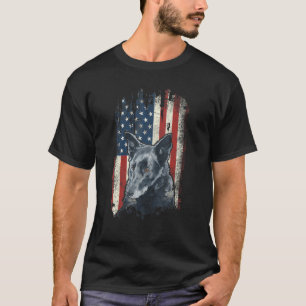 Amerikaanse vlagpatriottici met een verbijsterende t-shirt