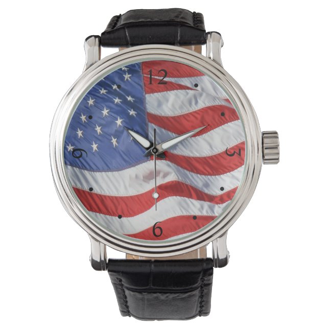 Amerikaanse vlagpatriotticum horloge (Voorkant)