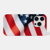 Amerikaanse vlagpatriotticum iPhone hoesje (Achterkant horizontaal)