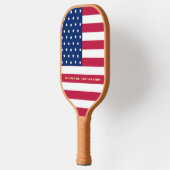 Amerikaanse vlagpatriottische club Club Monogram Pickleball Paddle (Links)