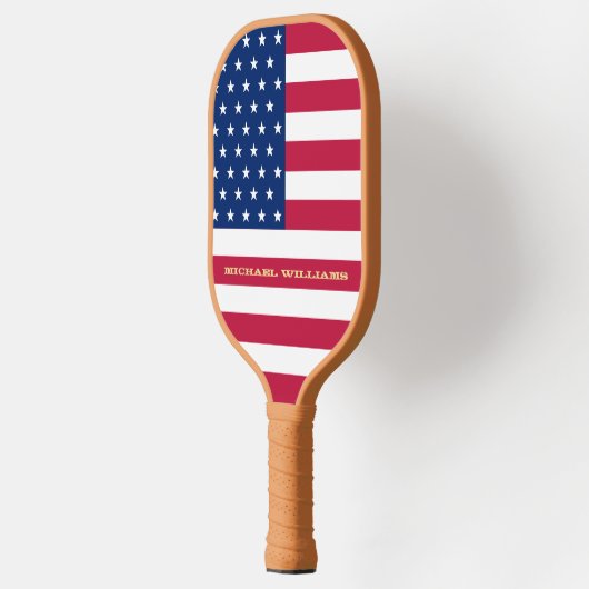 Amerikaanse vlagpatriottische club Club Monogram Pickleball Paddle (Links)